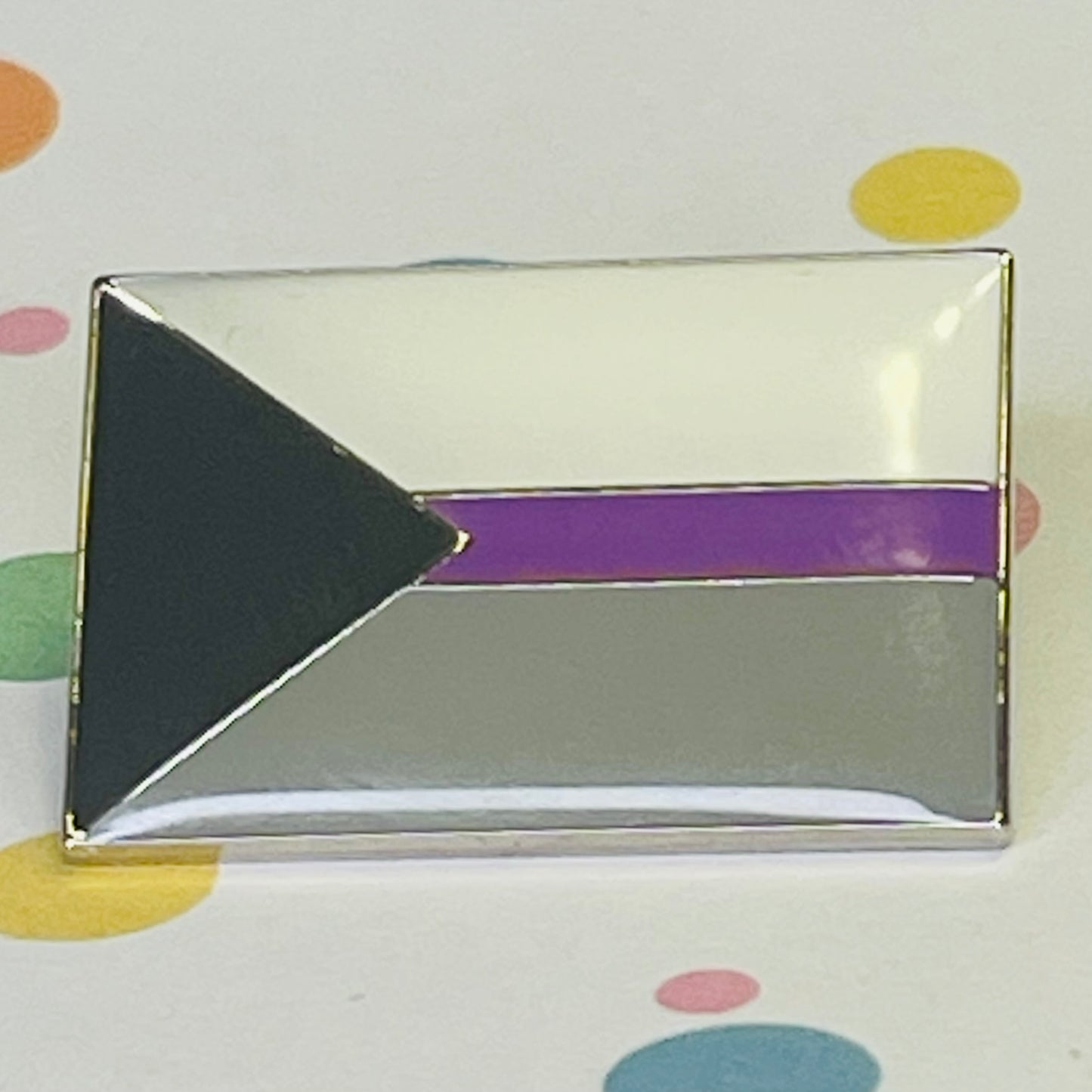 Demisexual Pride Flag  lapel pin