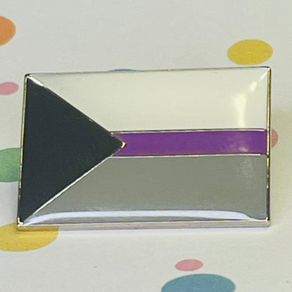 Demisexual Pride Flag  lapel pin