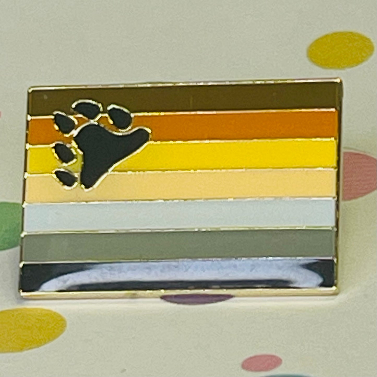 Bear Pride lapel pin