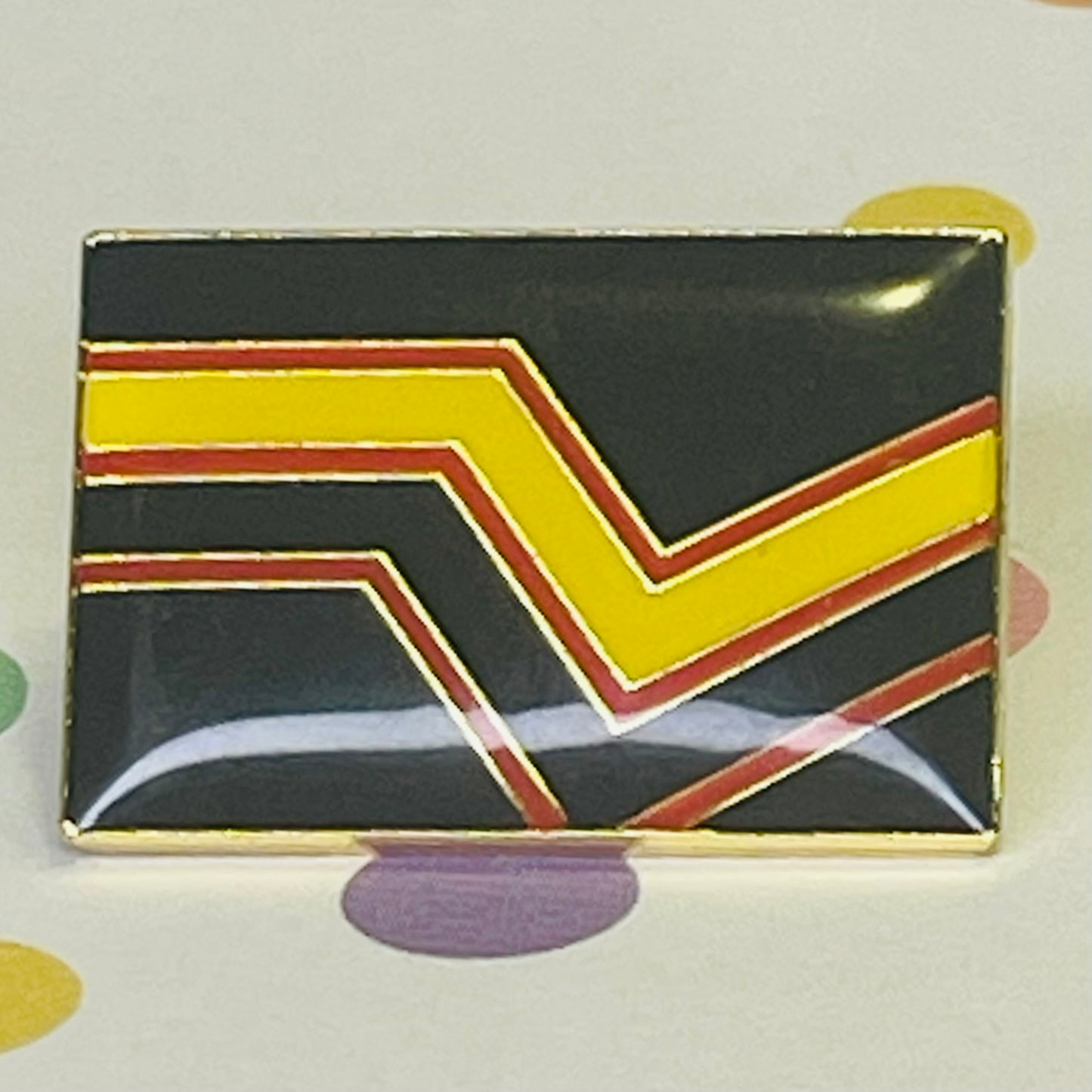 Rubber Pride Flag Lapel Pin