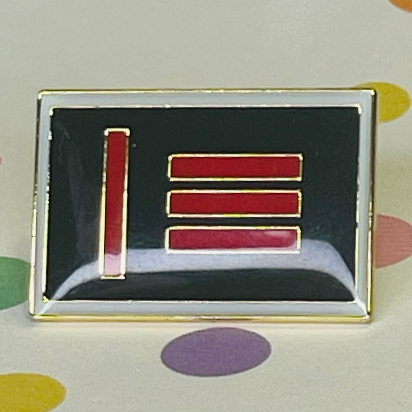 Master Slave Pride Flag Lapel Pin