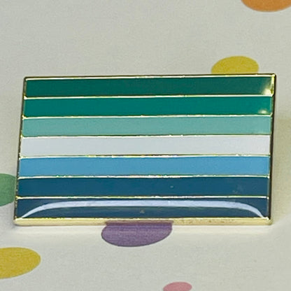Gay Man Pride flag lapel pin