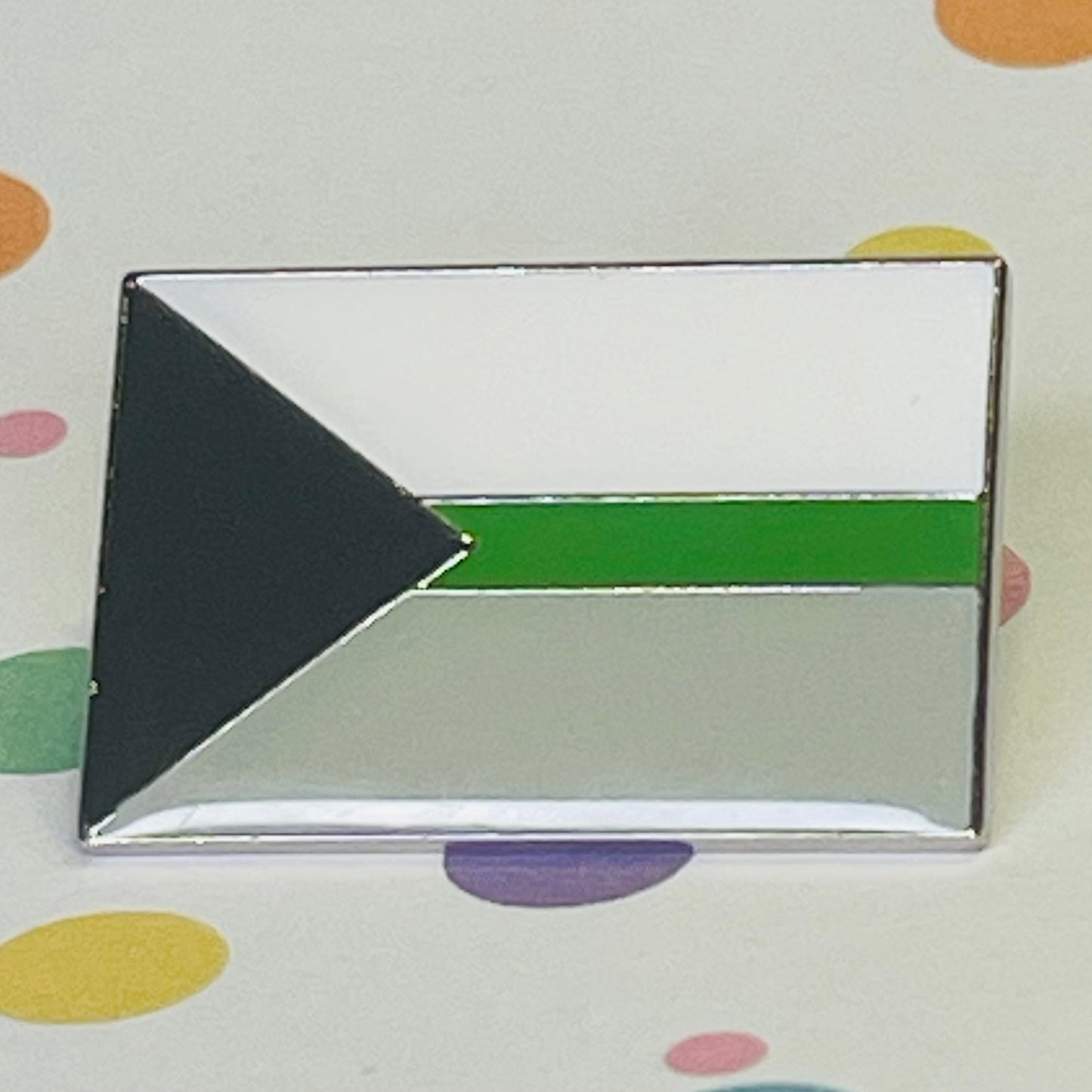 Demiromantic Pride flag lapel pin
