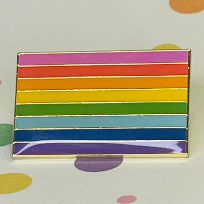 Rainbow Baker Original flag lapel pin