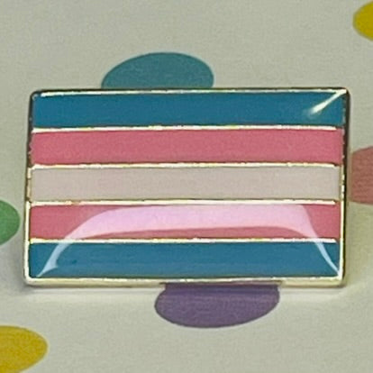 Transgender Square Pride Flag Lapel Pin