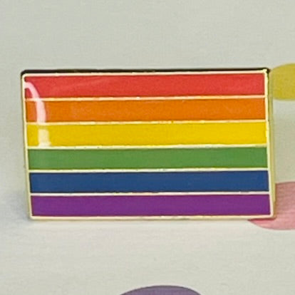 Rainbow Square Pride Flag Lapel Pin