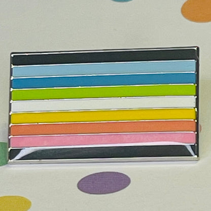 Queer Pride Flag Lapel Pin