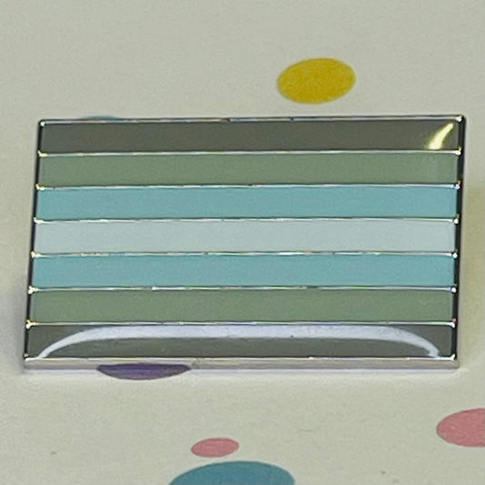 Demiboy Pride flag lapel pin