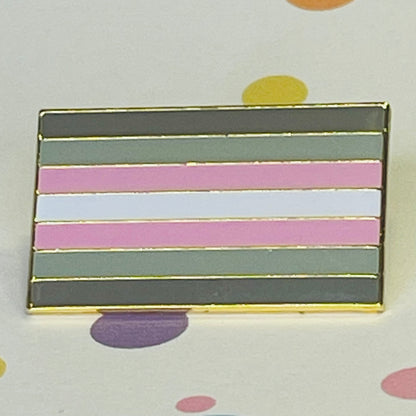 Demigirl Pride flag lapel pin
