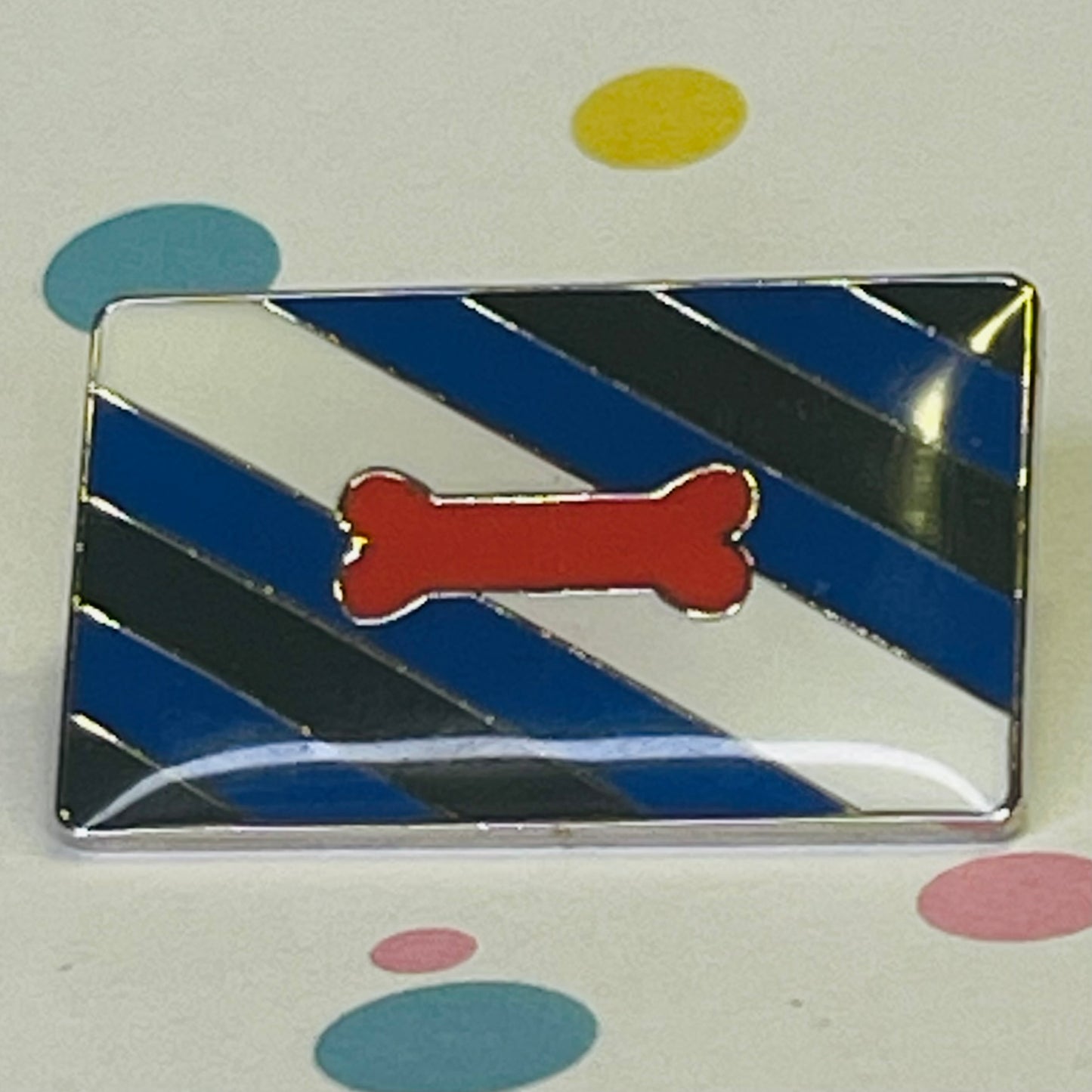 Puppy Pride Flag Lapel Pin