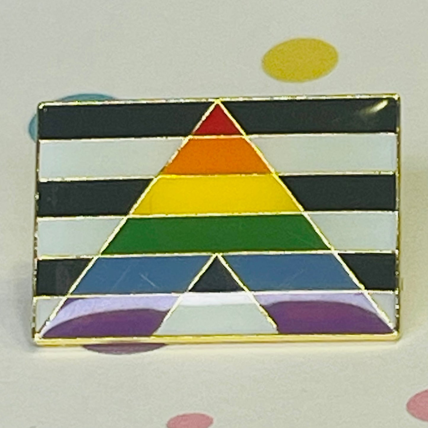 Straight Ally Pride Flag Lapel Pin
