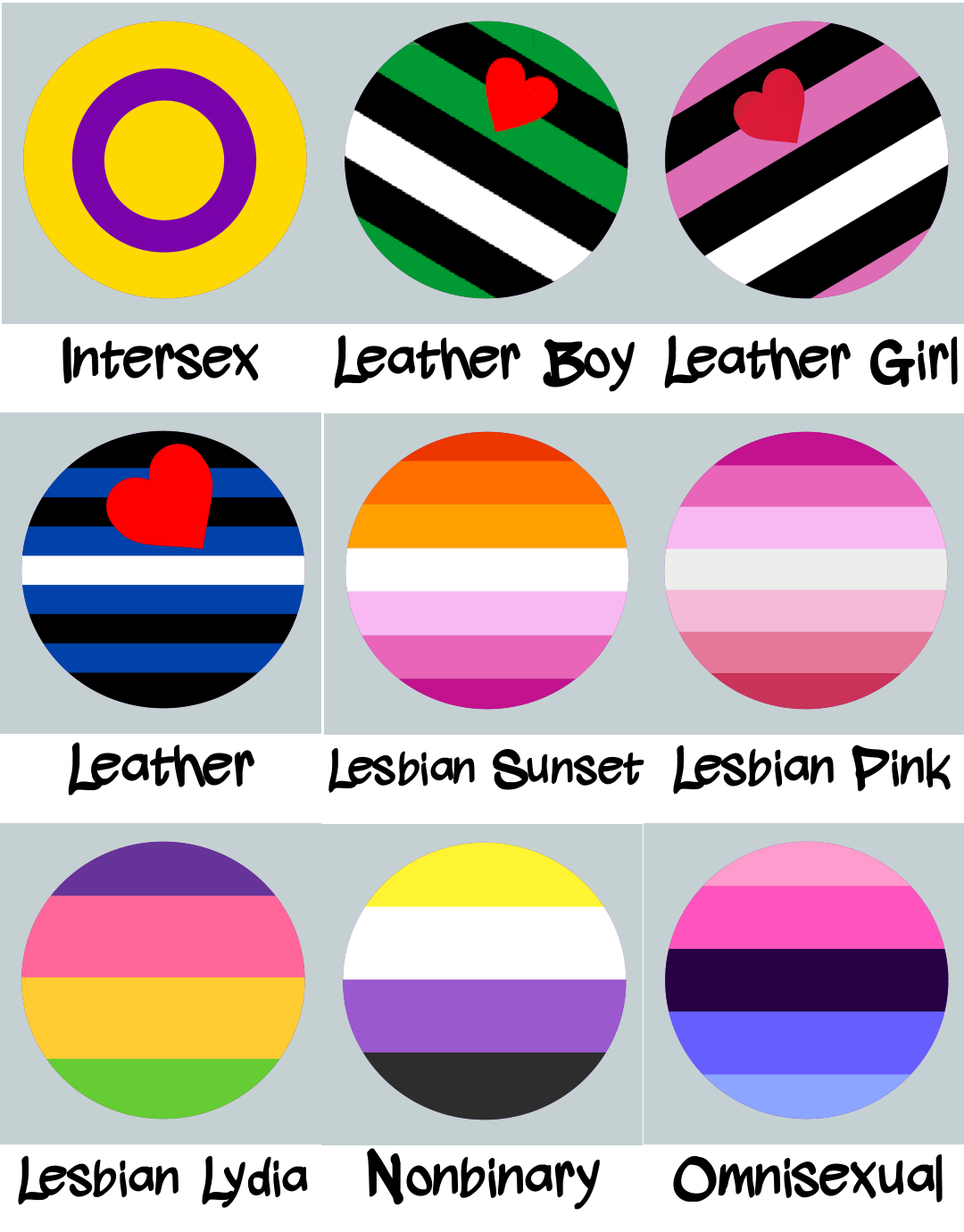 Flag Pride Buttons - Choose your own! LGBT 2-1/4" pinback