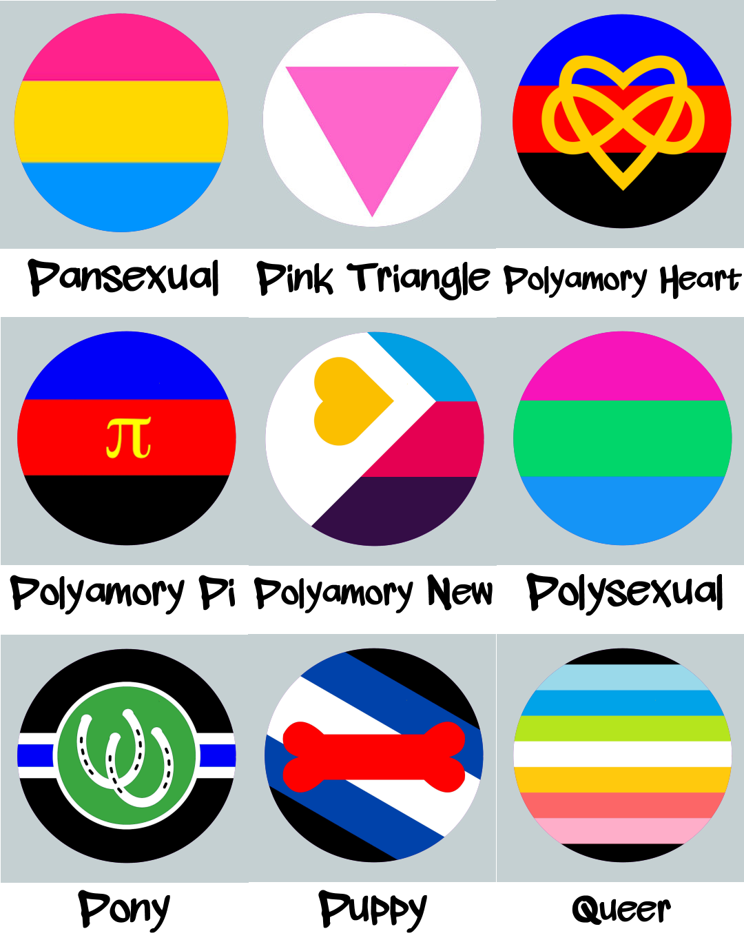 Flag Pride Buttons - Choose your own! LGBT 2-1/4" pinback