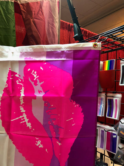 LGBTQA Lipstick Lesbian Pride Flag