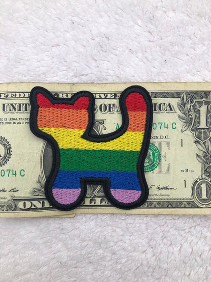 LGBTQA Pride Kitty Rainbow Patch