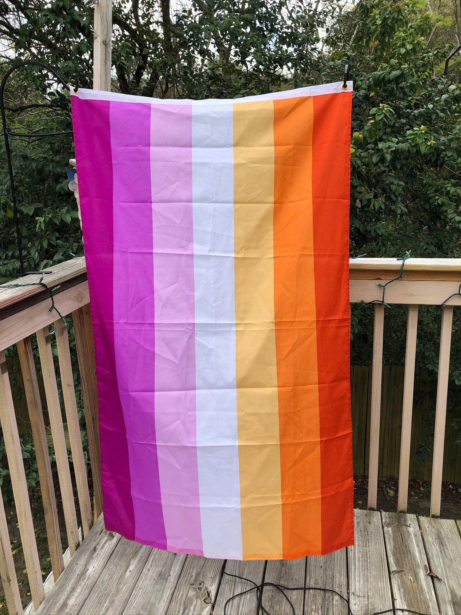 LGBTQA Orange Community 7 stripe Lesbian Pride Flag