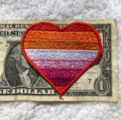 LGBTQA Pride Orange Lesbian Patch