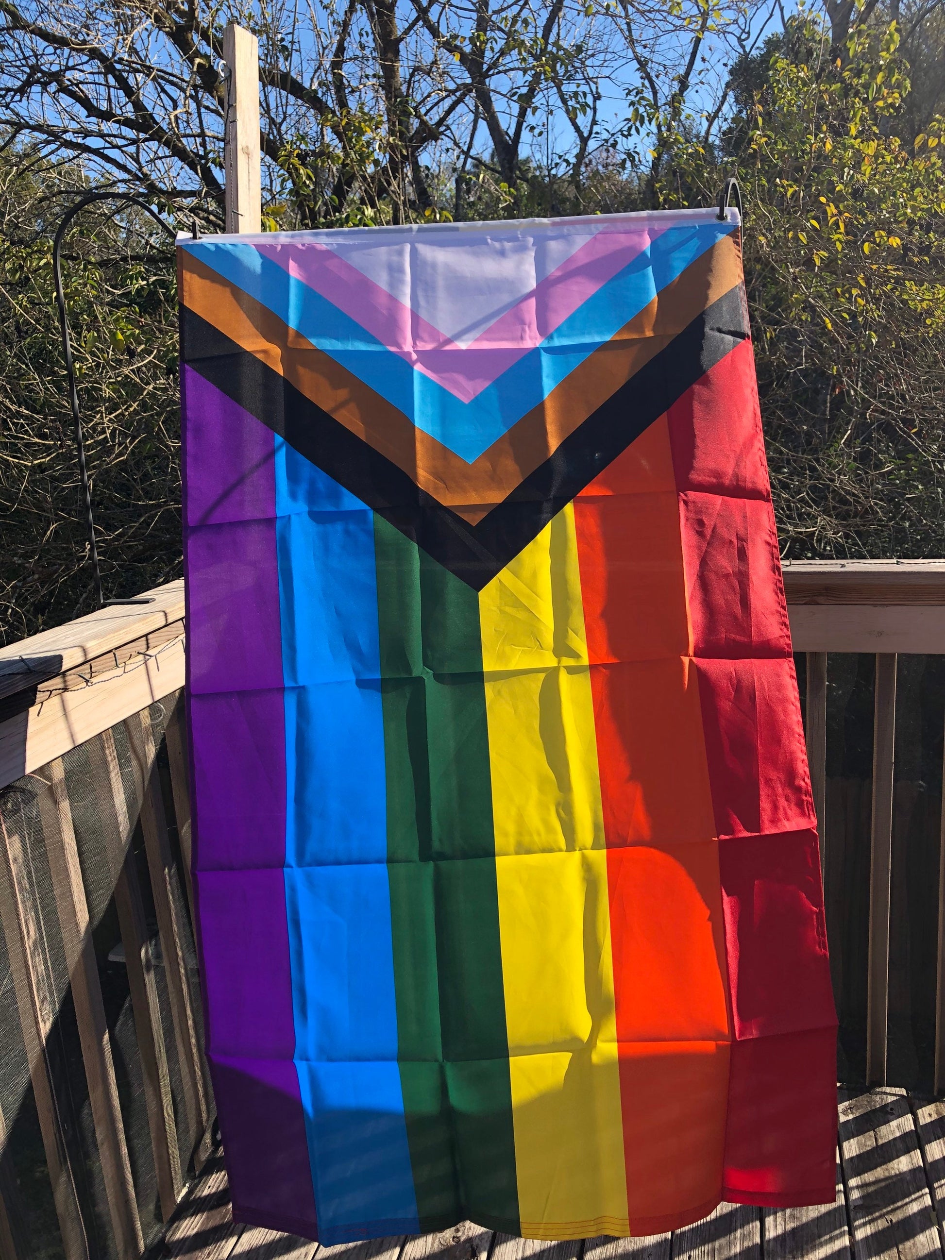 LGBTQA Progress Pride Rainbow Flag