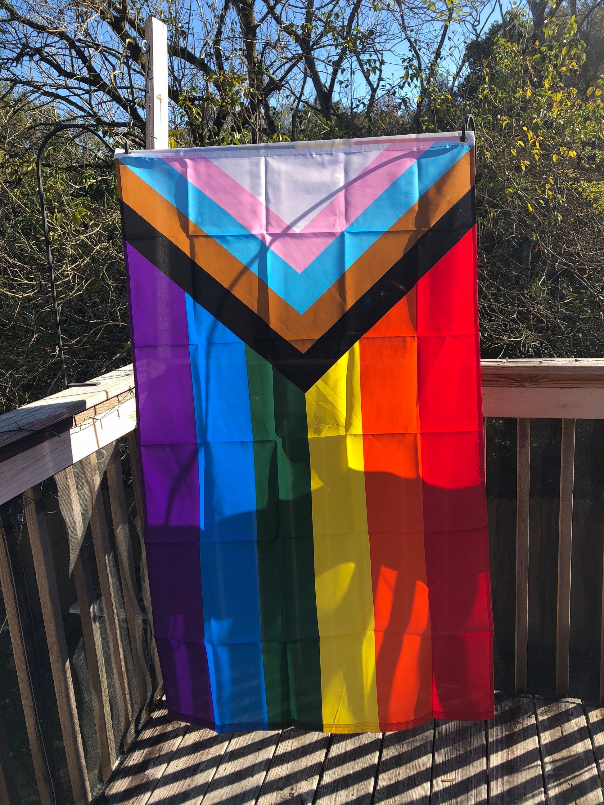 LGBTQA Progress Pride Rainbow Flag