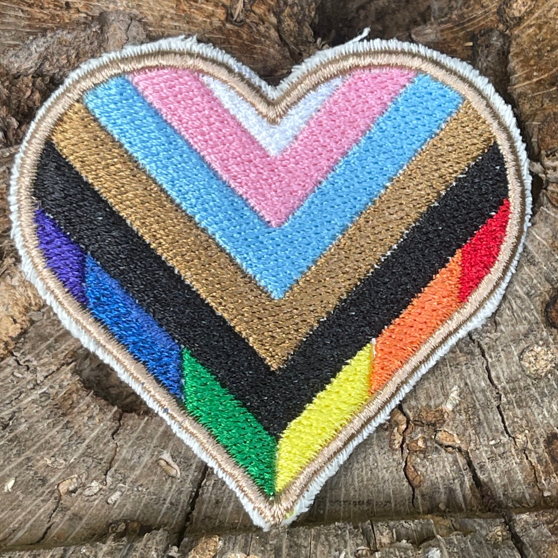 LGBTQA Progress Pride Rainbow Patch