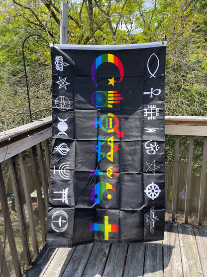 LGBTQA Pride Coexist Flag