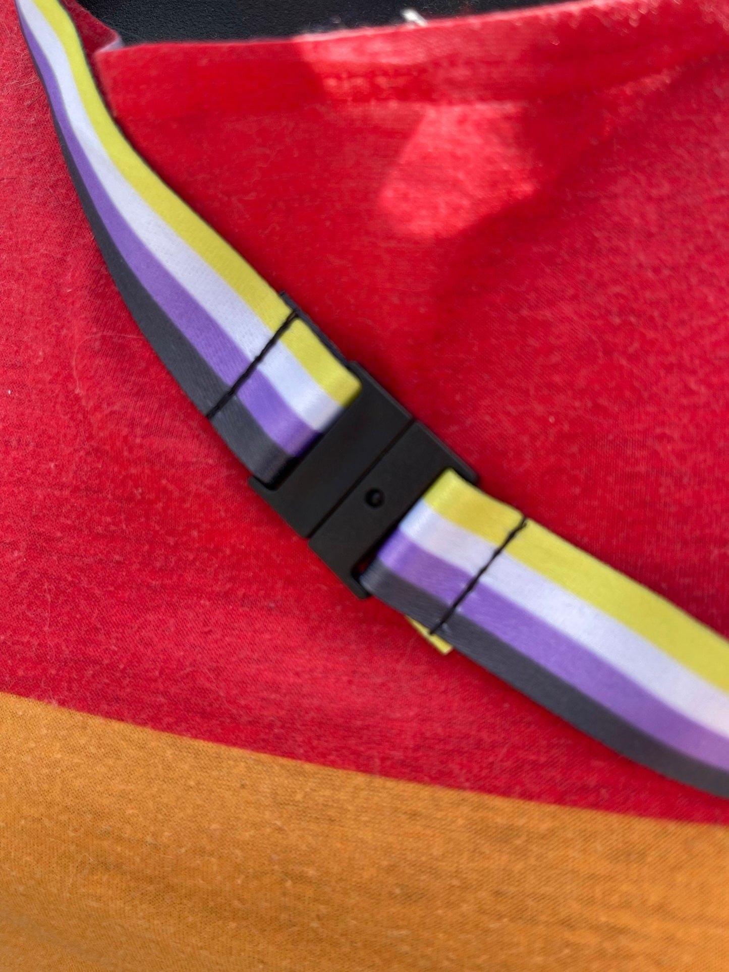 Non-Binary Pride Lanyard Badge Holder