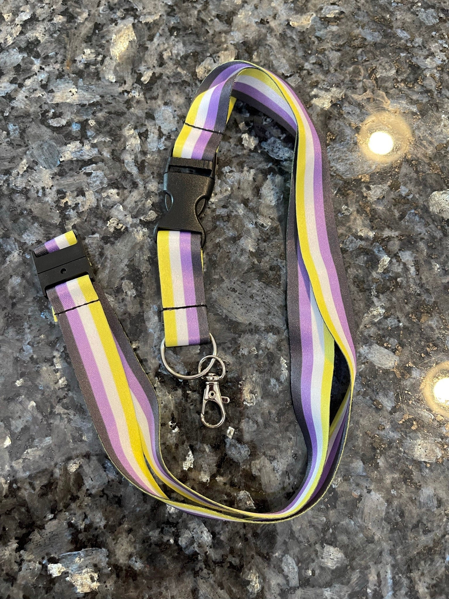 Non-Binary Pride Lanyard Badge Holder
