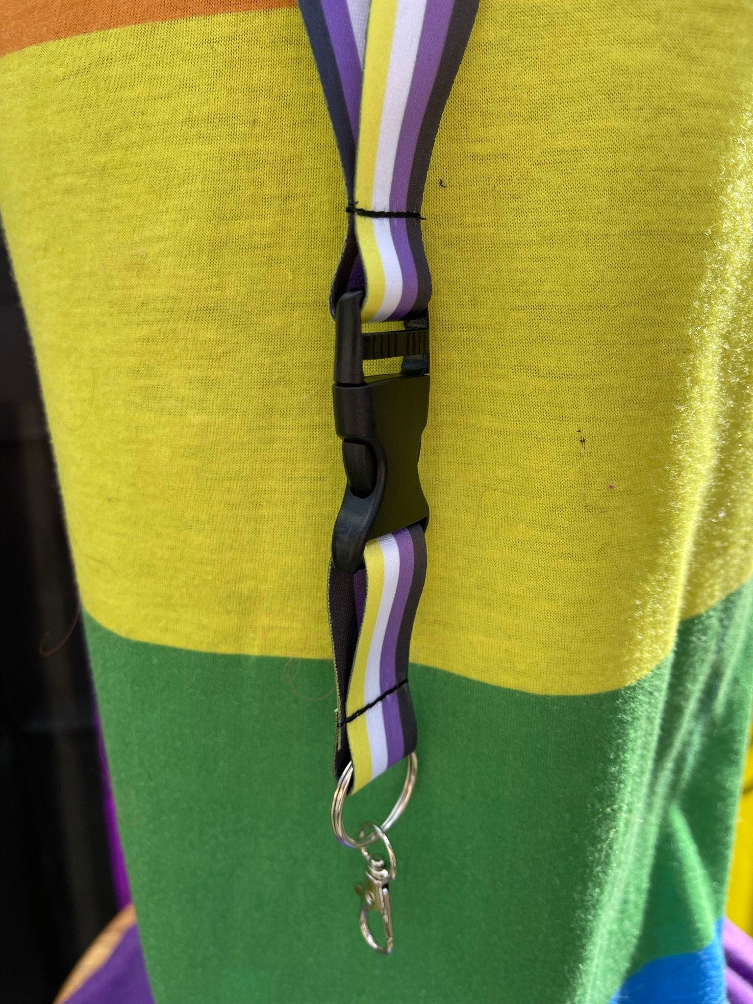 Non-Binary Pride Lanyard Badge Holder