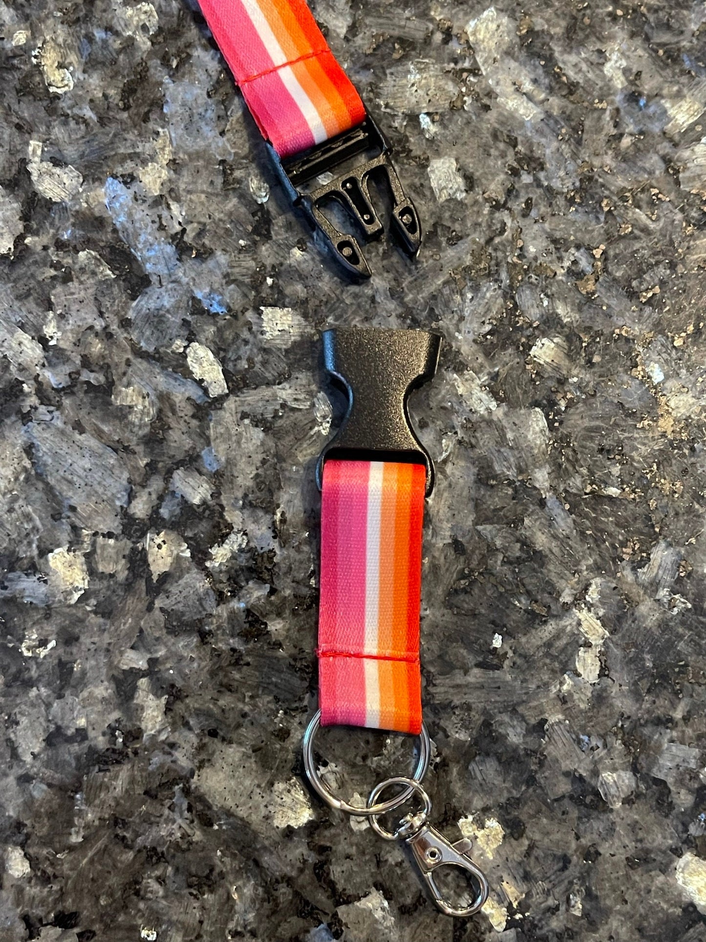 Lesbian Pride Lanyard Badge Holder