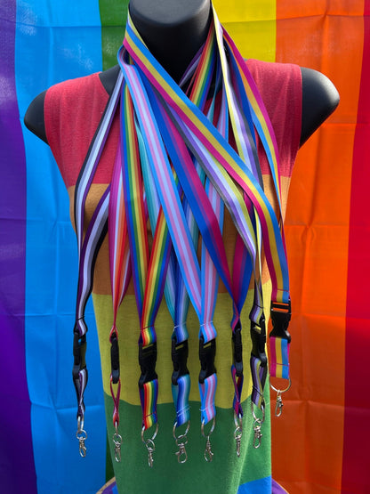 Lesbian Pride Lanyard Badge Holder