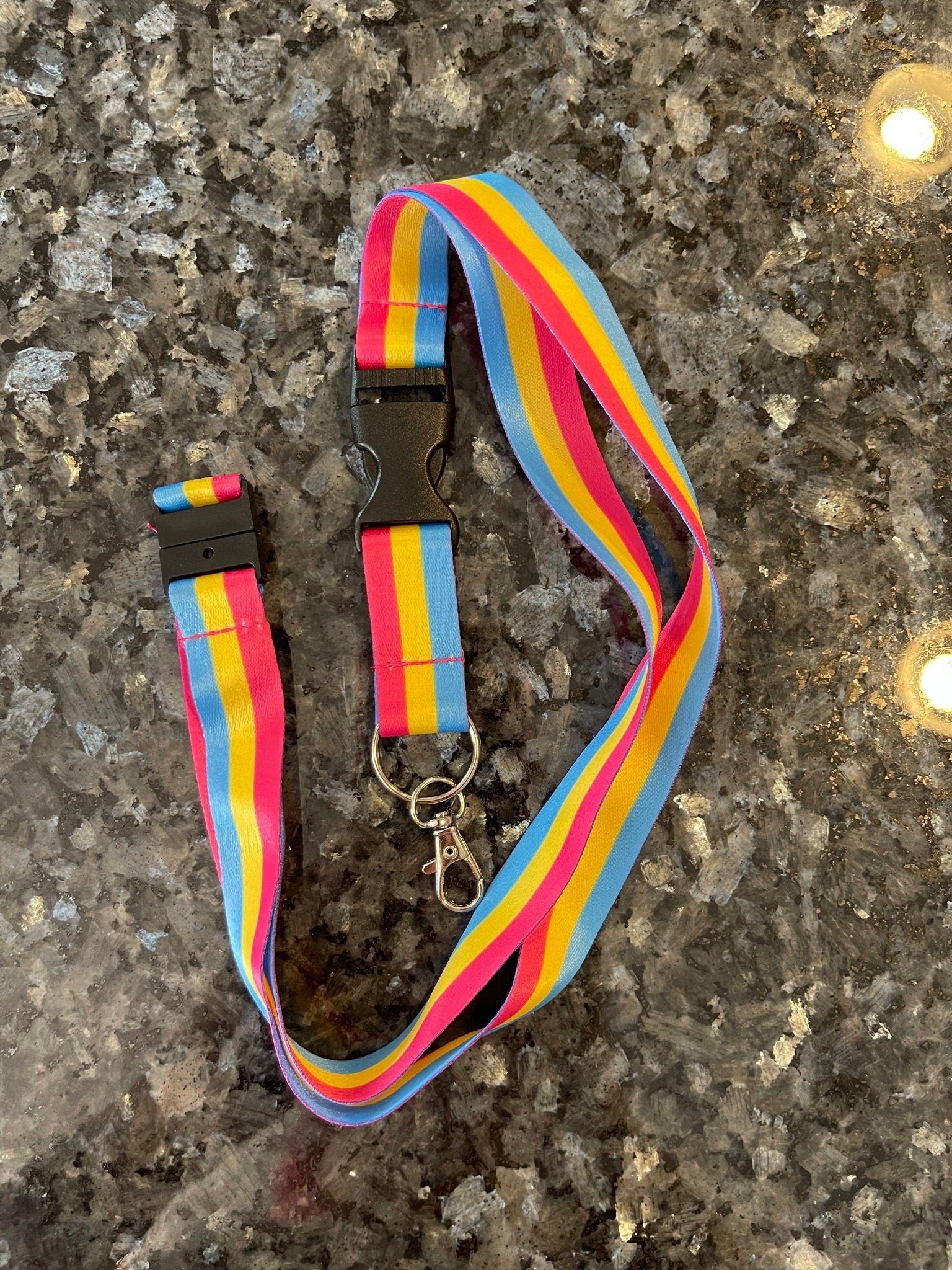 Pansexual Pride Lanyard Badge Holder