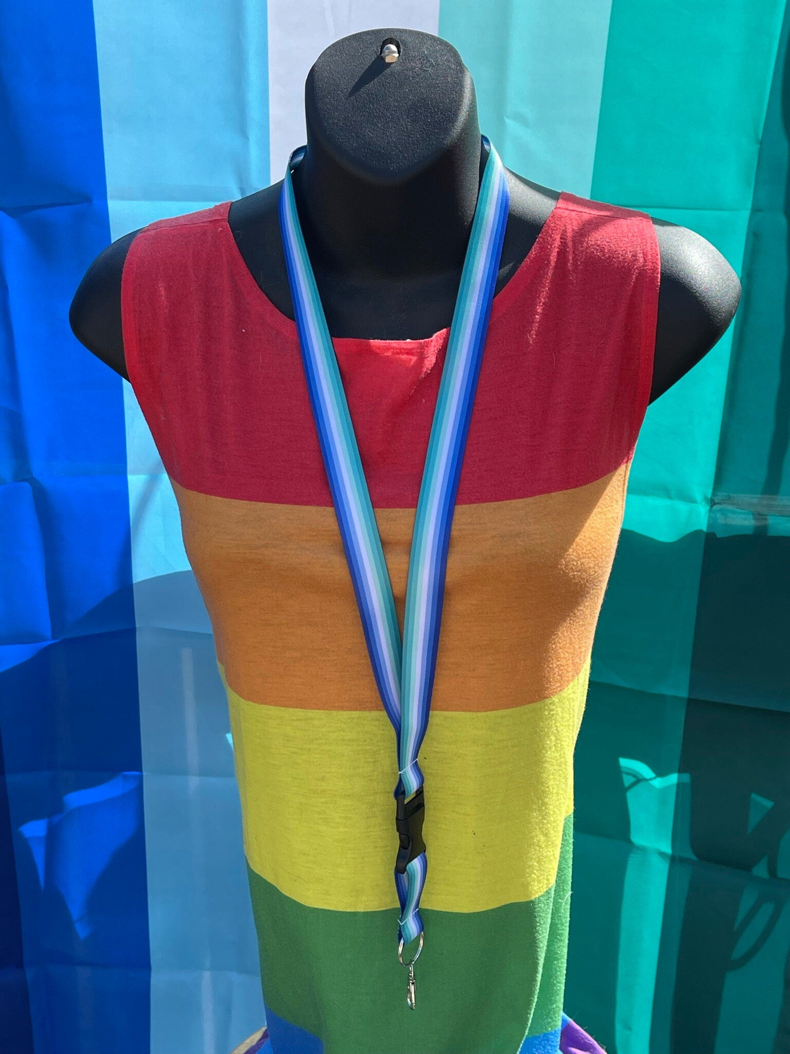 Gay Man Pride Lanyard Badge Holder