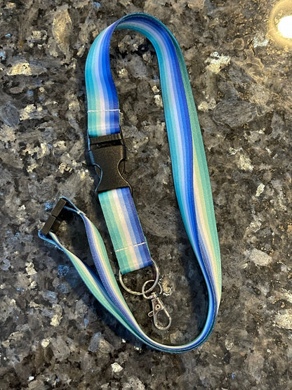 Gay Man Pride Lanyard Badge Holder