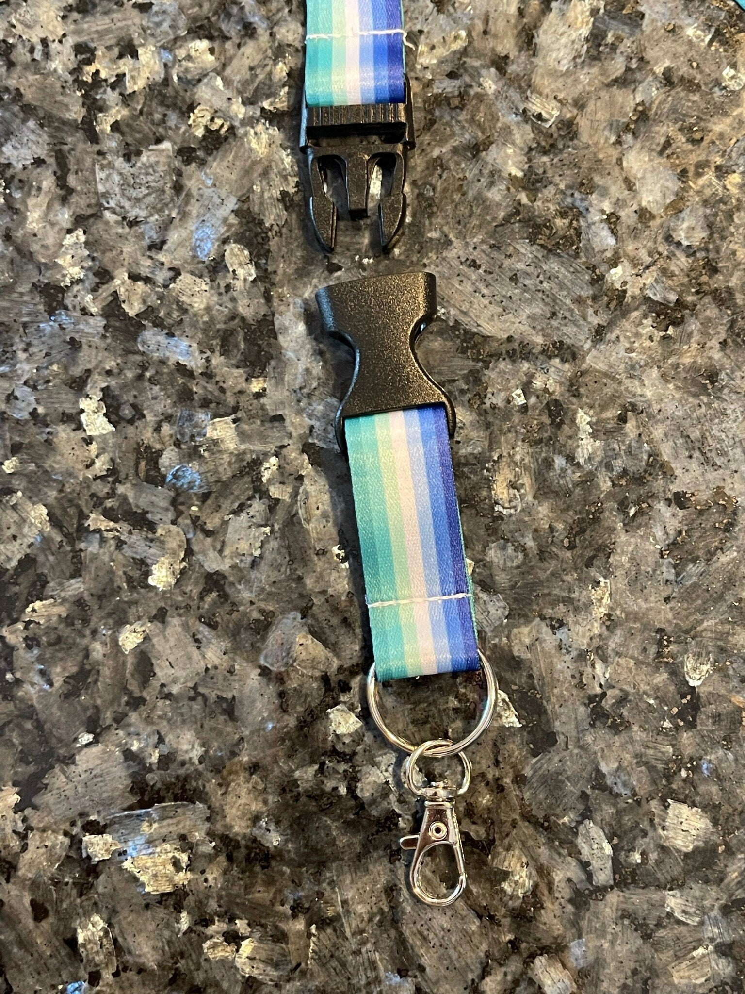 Gay Man Pride Lanyard Badge Holder