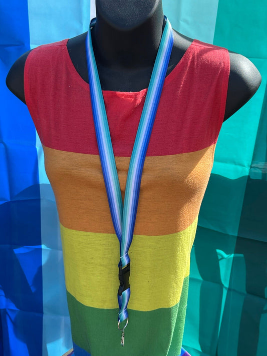 Gay Man Pride Lanyard Badge Holder