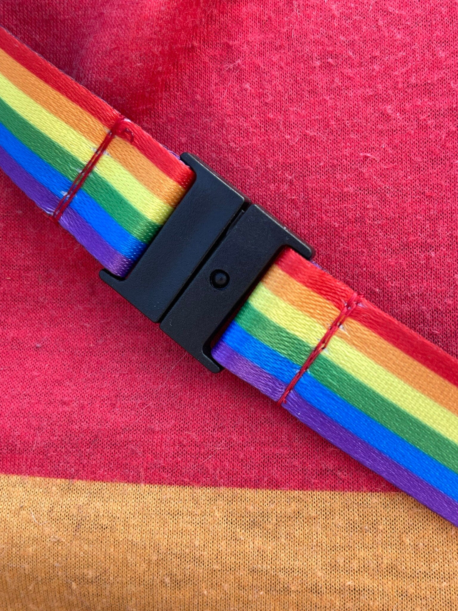 Rainbow LGBTQIA+ Pride Lanyard Badge Holder