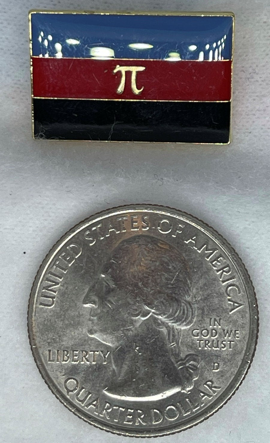 LGBTQA Polyamory Pi flag lapel pin