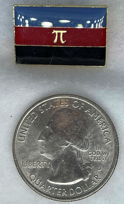 LGBTQA Polyamory Pi flag lapel pin