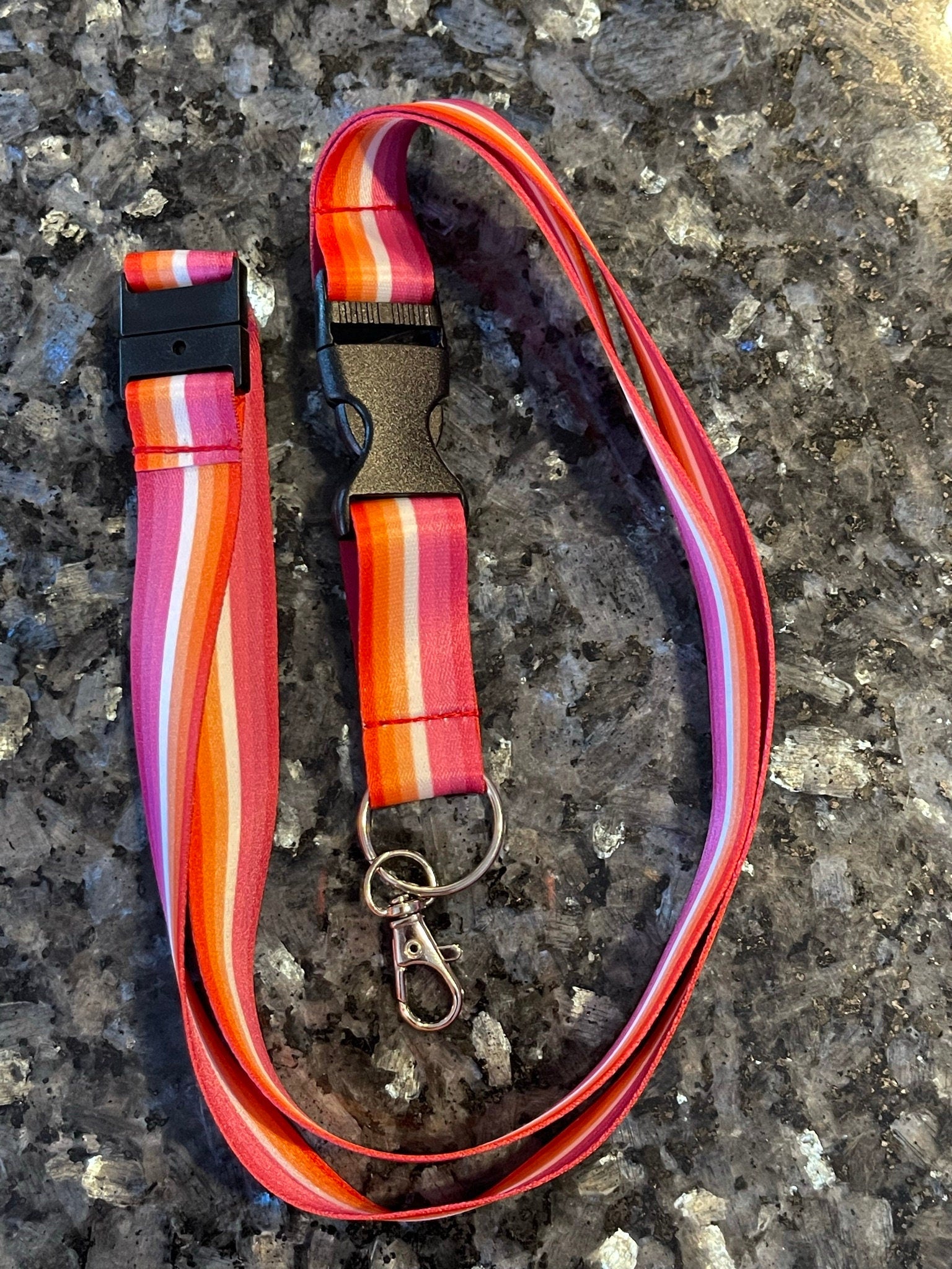 Lesbian Pride Lanyard Badge Holder