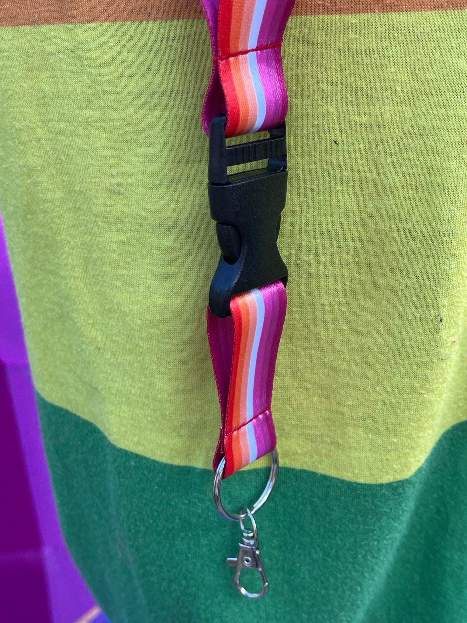 Lesbian Pride Lanyard Badge Holder
