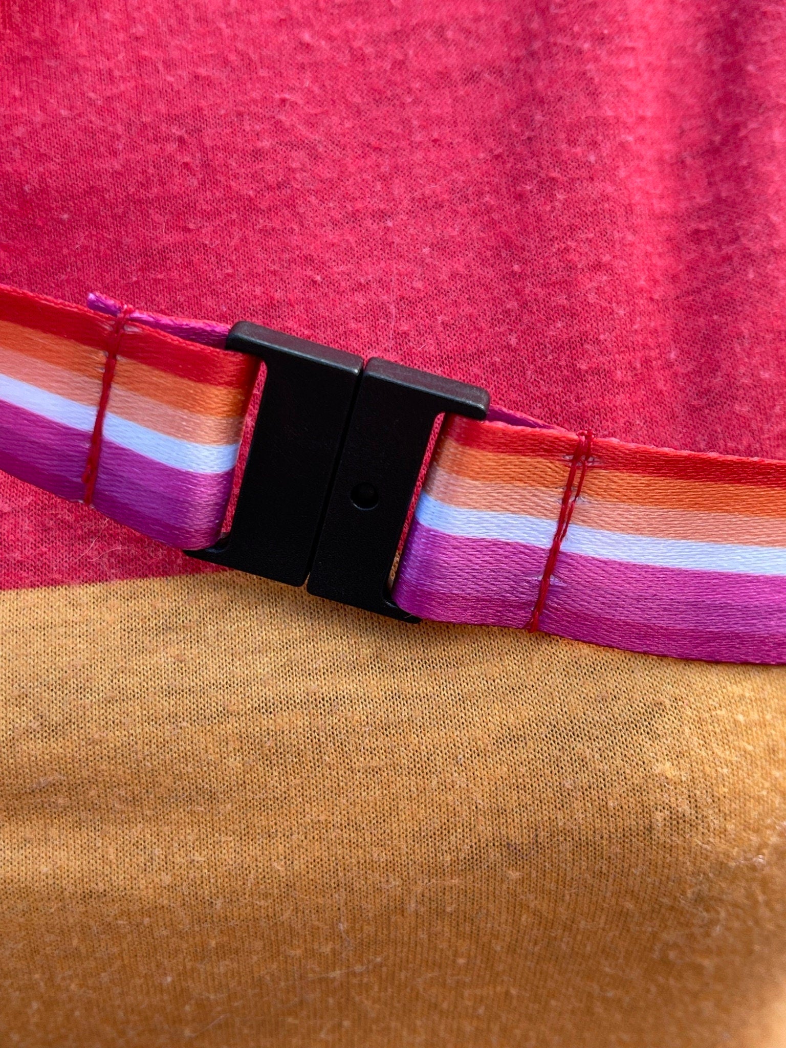 Lesbian Pride Lanyard Badge Holder