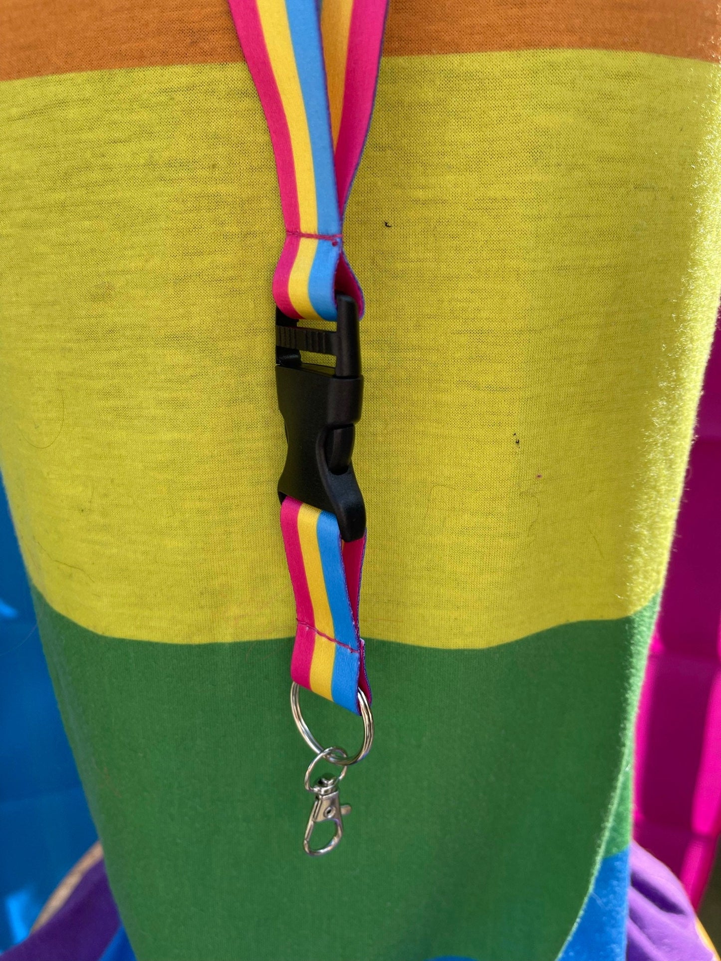 Pansexual Pride Lanyard Badge Holder