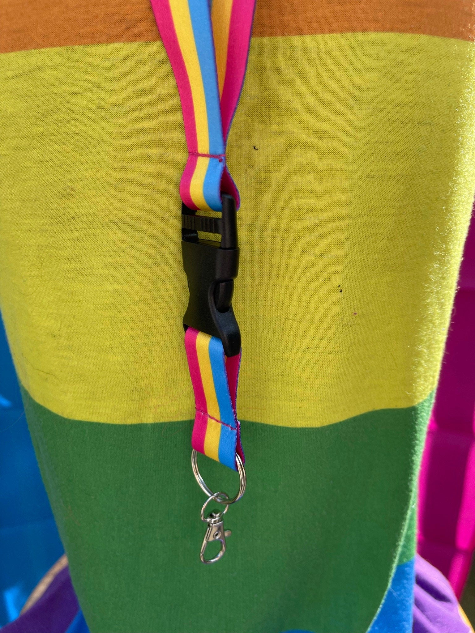 Pansexual Pride Lanyard Badge Holder