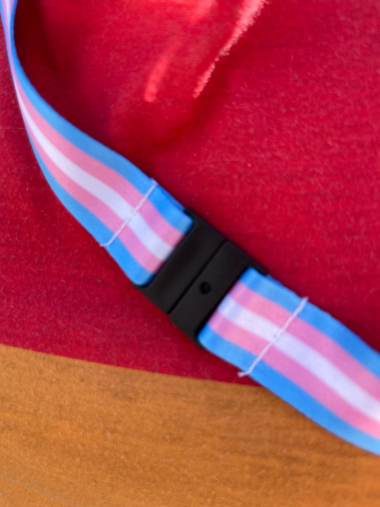 Transgender Pride Lanyard Badge Holder