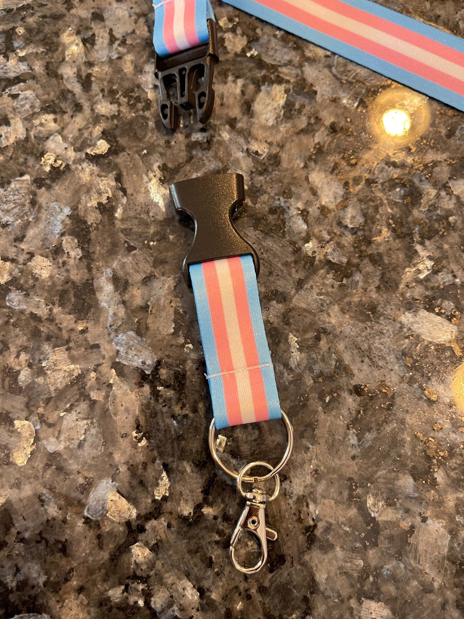 Transgender Pride Lanyard Badge Holder