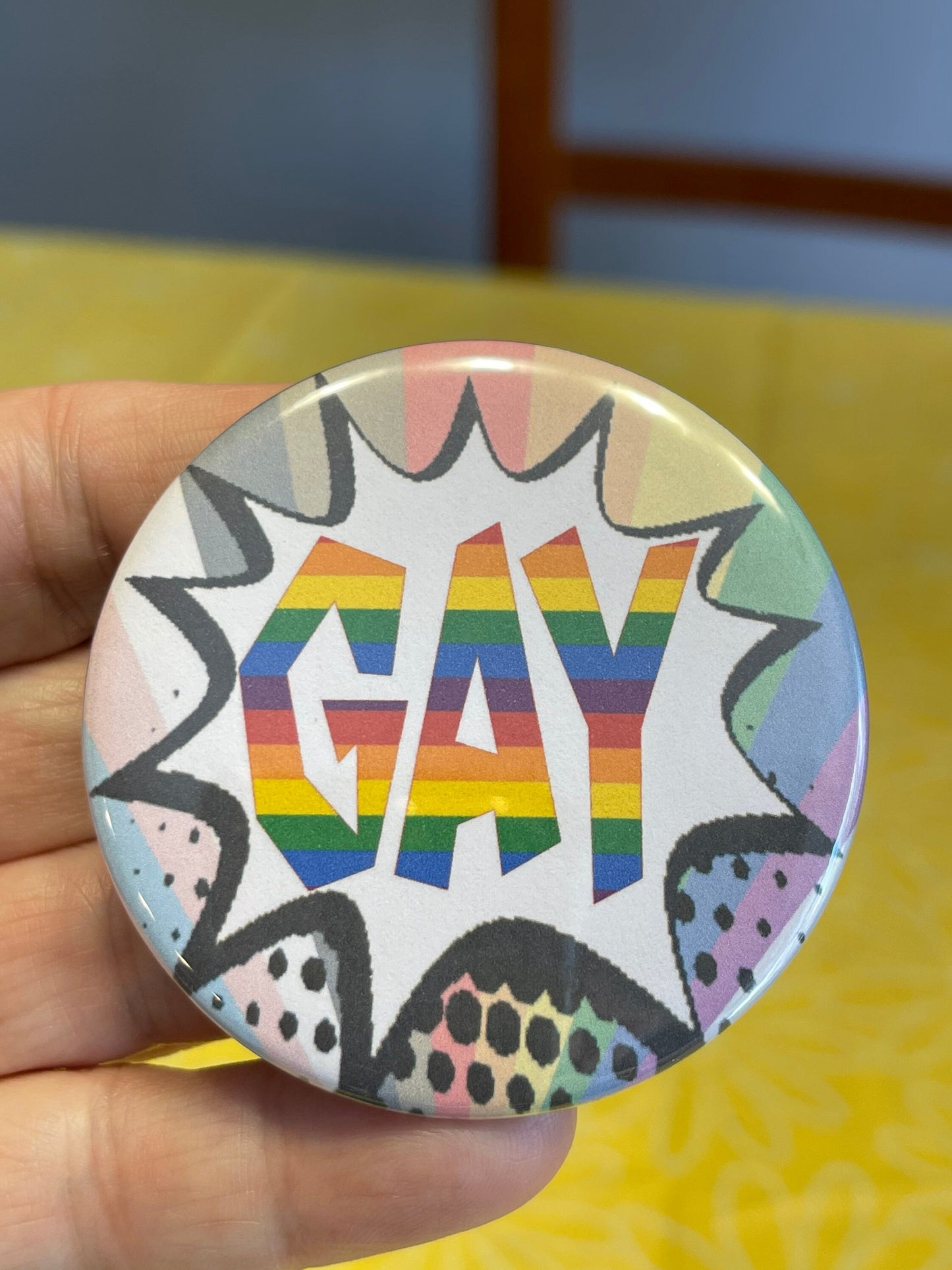 Say Gay! LGBTQIA assortment of buttons pins badges