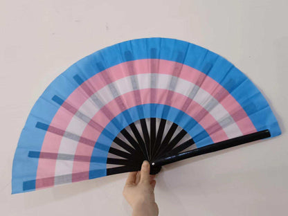 Fabulous! Fierce! Large LGBTQA Transgender folding hand fan
