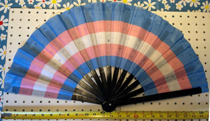 Fabulous! Fierce! Large LGBTQA Transgender folding hand fan