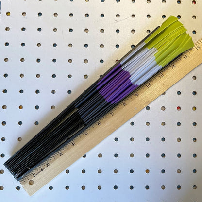 Fabulous! Fierce! Large LGBTQA Nonbinary folding hand fan