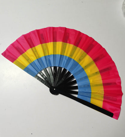 Fabulous! Fierce! Large LGBTQA Pansexual folding hand fan